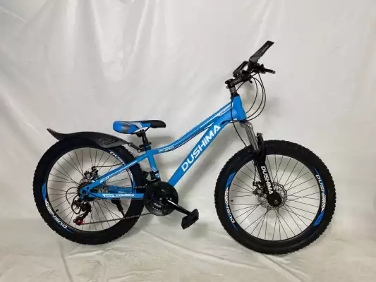 Велосипед подростковый спортивный Dushima 24LX, 24д бело-голубой